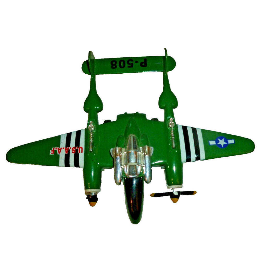 P-508 WWII Pullback Fighter Green Showcasts 508D Diecast Model Toy AirPlane